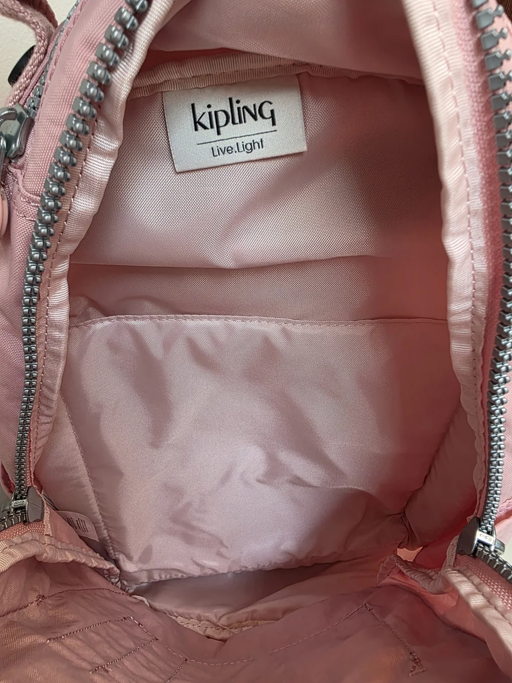 Kipling Pink Seoul IX Backpack w/ Anna  Monkey Charm NWT
